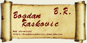 Bogdan Rašković vizit kartica